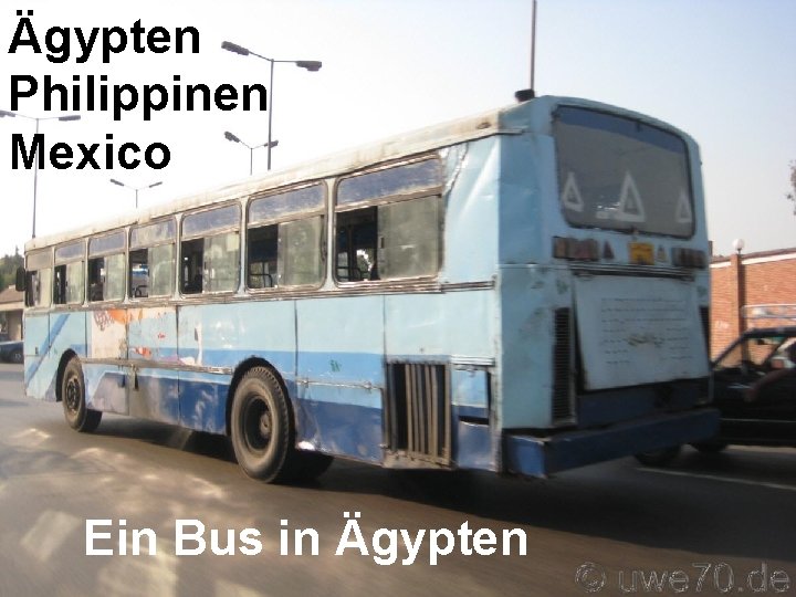Ägypten Philippinen Mexico Ein Bus in Ägypten 