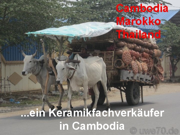 Cambodia Marokko Thailand . . . ein Keramikfachverkäufer in Cambodia 