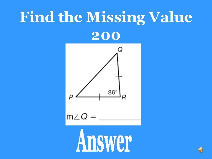Find the Missing Value 200 