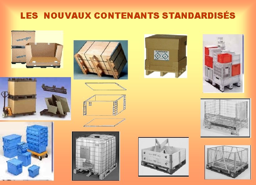 LES NOUVAUX CONTENANTS STANDARDISÉS 15 