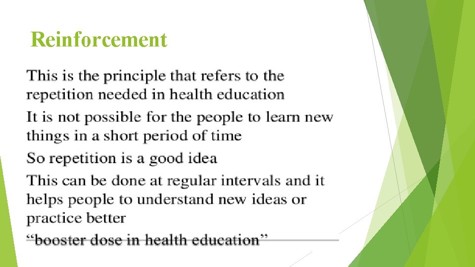 Reinforcement 