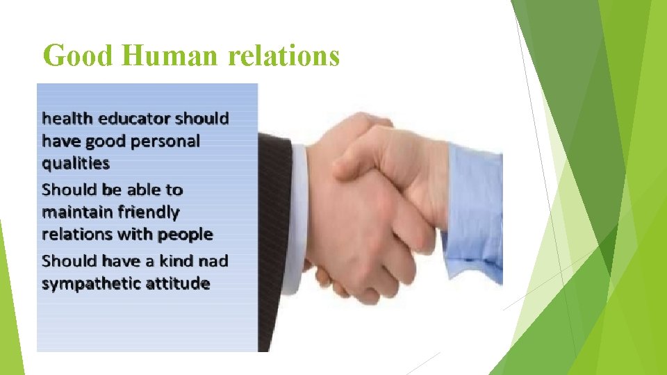 Good Human relations 
