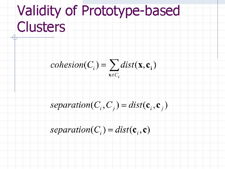 Validity of Prototype-based Clusters 