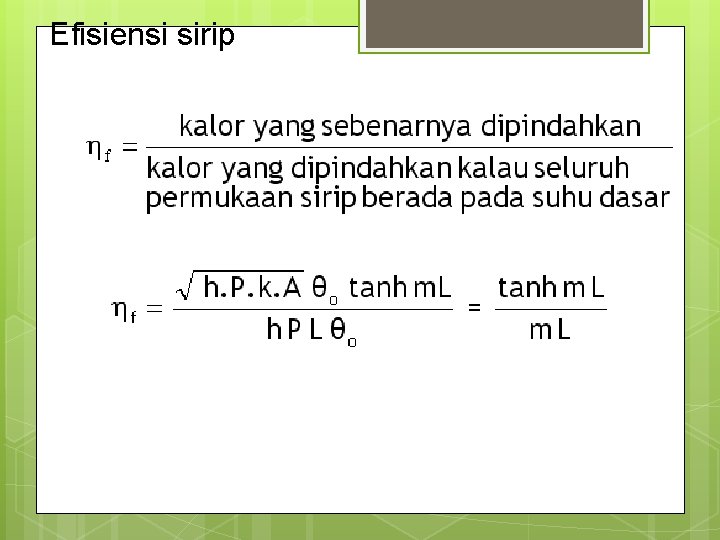 Efisiensi sirip 