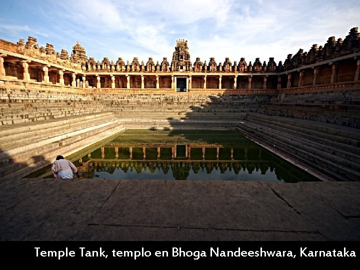 Temple Tank, templo en Bhoga Nandeeshwara, Karnataka 