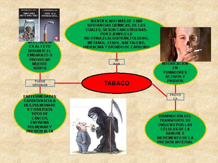 AFECTACION ES AL FETO DURANTE EL EMBARAZO O PROVOCAR MUERTE SÚBITA PUEDE ORIGINAR ENEFERMEDADES