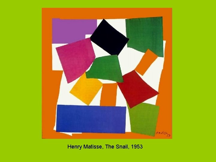 Henry Matisse, The Snail, 1953 