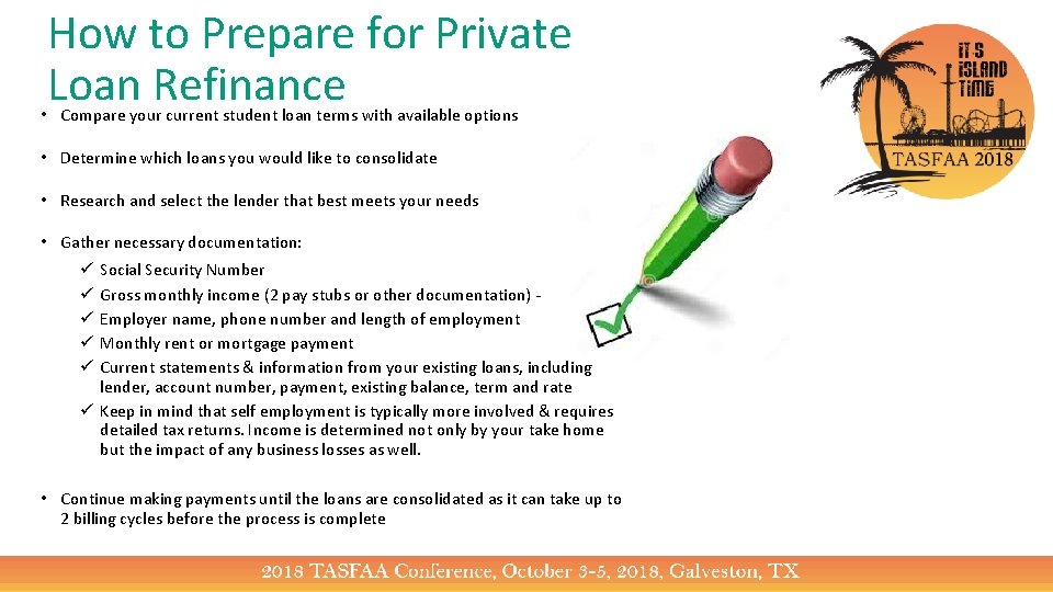 How to Prepare for Private Loan Refinance • Compare your current student loan terms