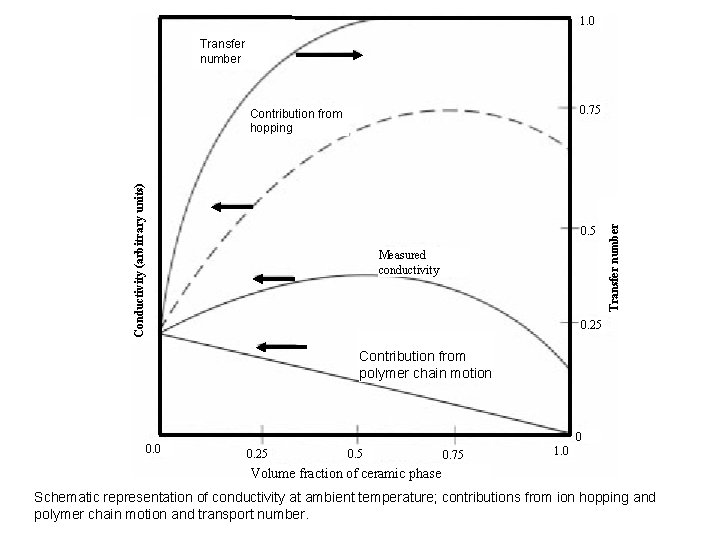 1. 0 Transfer number Conductivity (arbitrary units) 0. 5 Measured conductivity Transfer number 0.