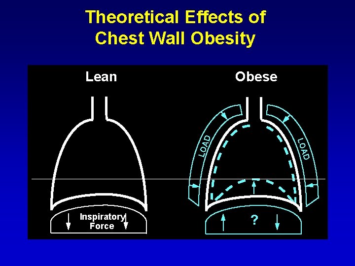 Theoretical Effects of Chest Wall Obesity Obese Inspiratory Force D LOA D Lean ?