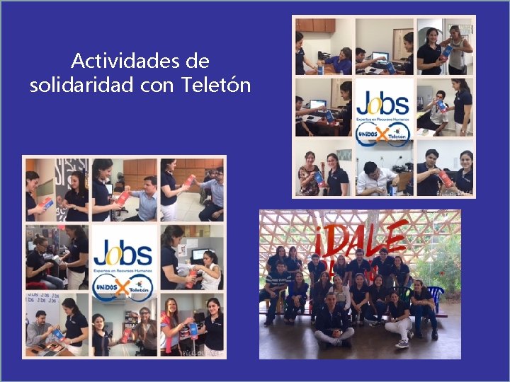 Actividades de solidaridad con Teletón 