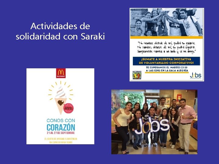 Actividades de solidaridad con Saraki 
