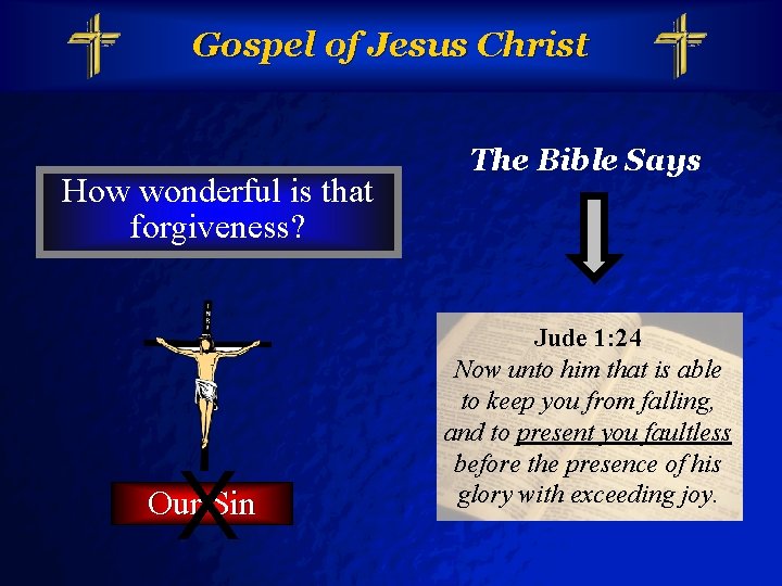 Slide 14 © 2003 By Default! Gospel of Jesus Christ How wonderful is that