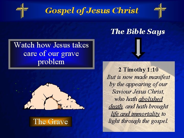 Slide 16 © 2003 By Default! Gospel of Jesus Christ The Bible Says Watch