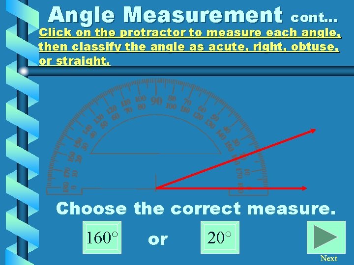 Angle Measurement Lesson 2 b next Definitions I