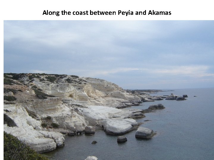 Along the coast between Peyia and Akamas 