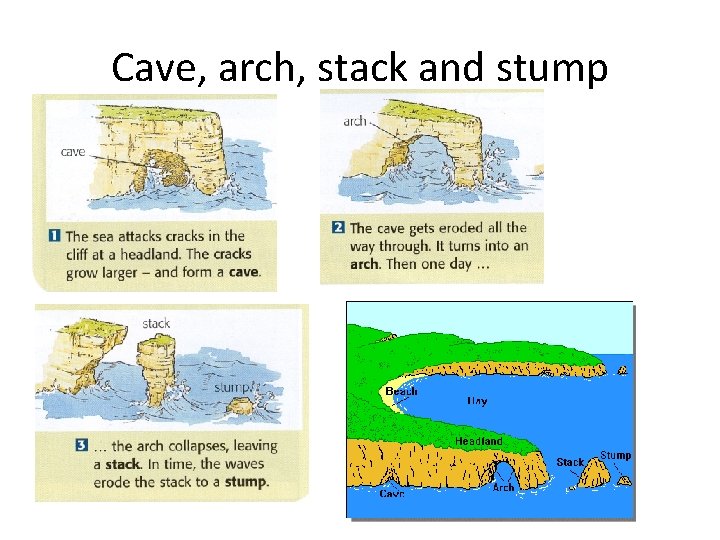 Cave, arch, stack and stump 