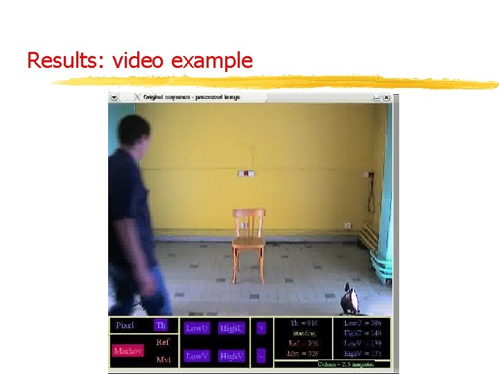 Results: video example 