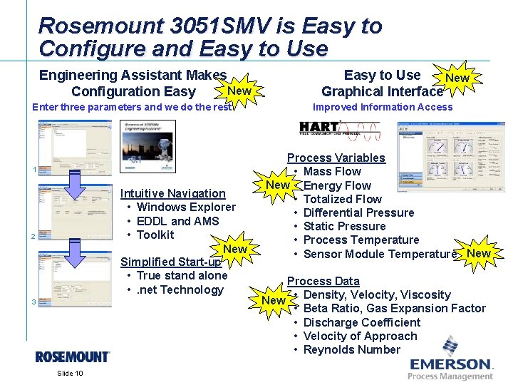 Rosemount 3051 SMV is Easy to Configure and Easy to Use Engineering Assistant Makes