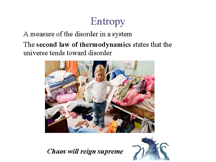 UNIT 3 Chapter 5: Energy Changes Entropy A measure of the disorder in a