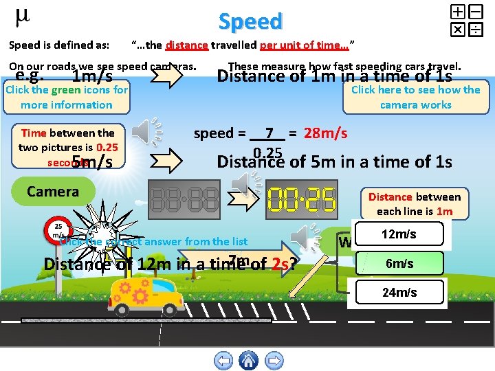 Speed is defined as: “…the distance travelled per unit of time…” On our roads