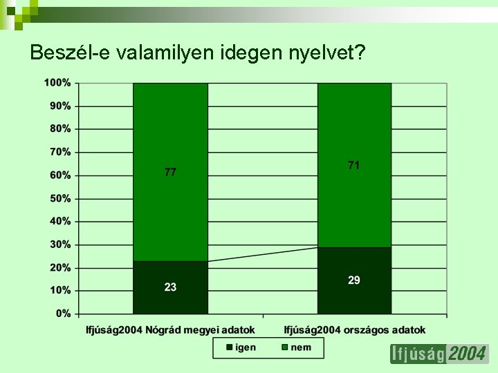 Beszél-e valamilyen idegen nyelvet? 