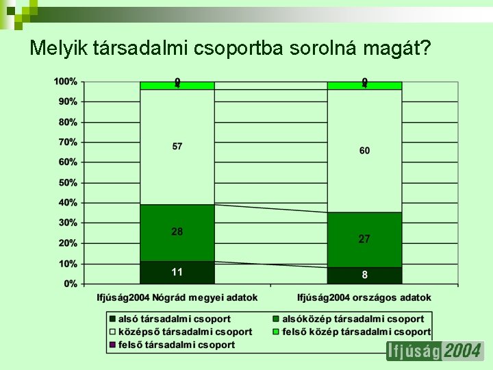 Melyik társadalmi csoportba sorolná magát? 