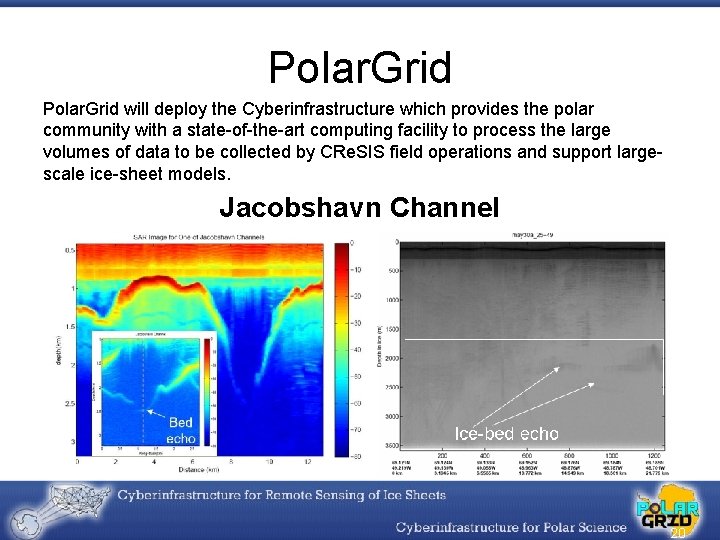 Polar. Grid will deploy the Cyberinfrastructure which provides the polar community with a state-of-the-art