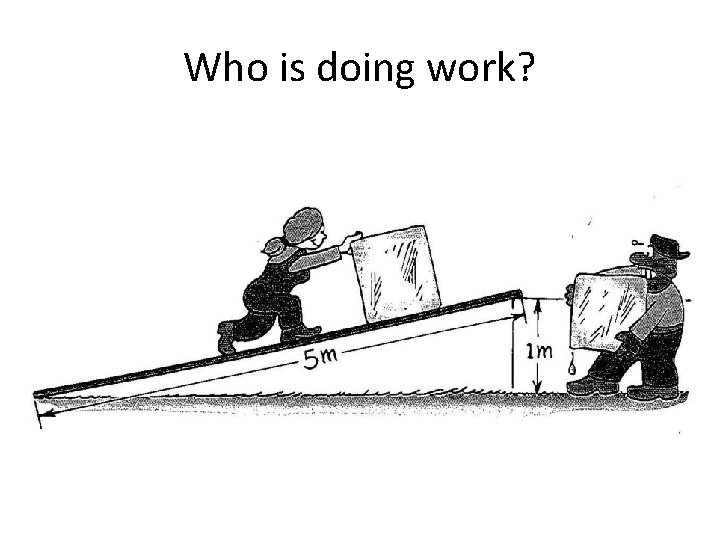 Who is doing work? 