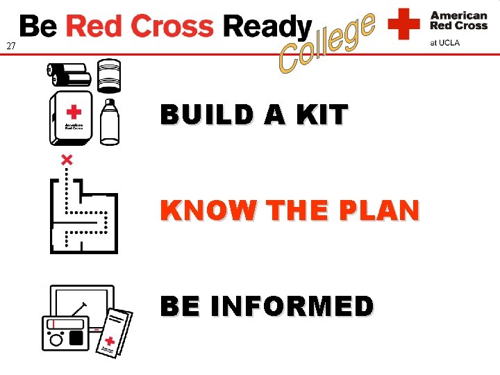27 BUILD A KIT KNOW THE PLAN BE INFORMED 
