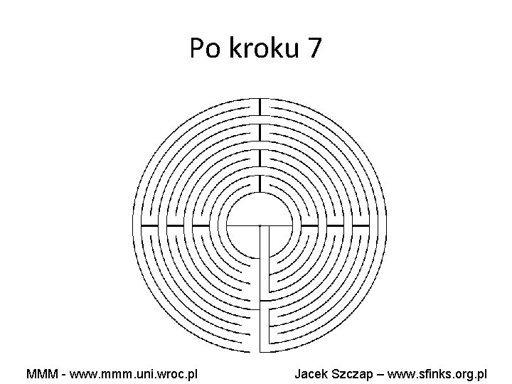 Po kroku 7 MMM - www. mmm. uni. wroc. pl Jacek Szczap – www.