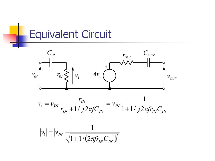 Equivalent Circuit 