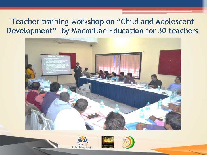 Teacher training workshop on “Child and Adolescent Development” by Macmillan Education for 30 teachers
