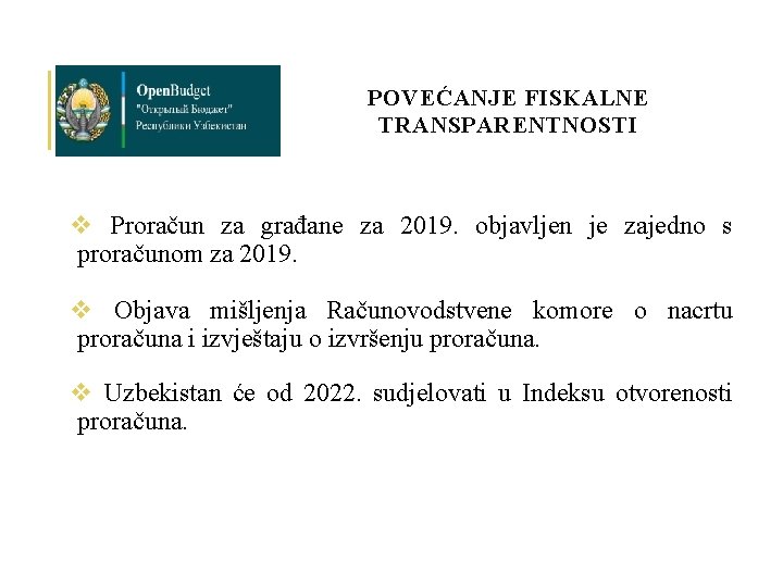 POVEĆANJE FISKALNE TRANSPARENTNOSTI v Proračun za građane za 2019. objavljen je zajedno s proračunom
