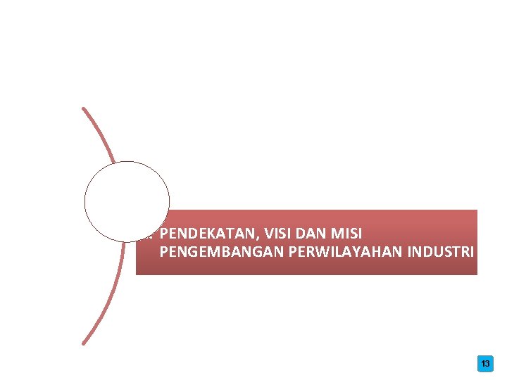 II. PENDEKATAN, VISI DAN MISI PENGEMBANGAN PERWILAYAHAN INDUSTRI 13 