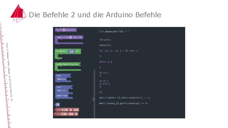 Die Befehle 2 und die Arduino Befehle lie Nr. 17 1. 2022 Fo Stand: