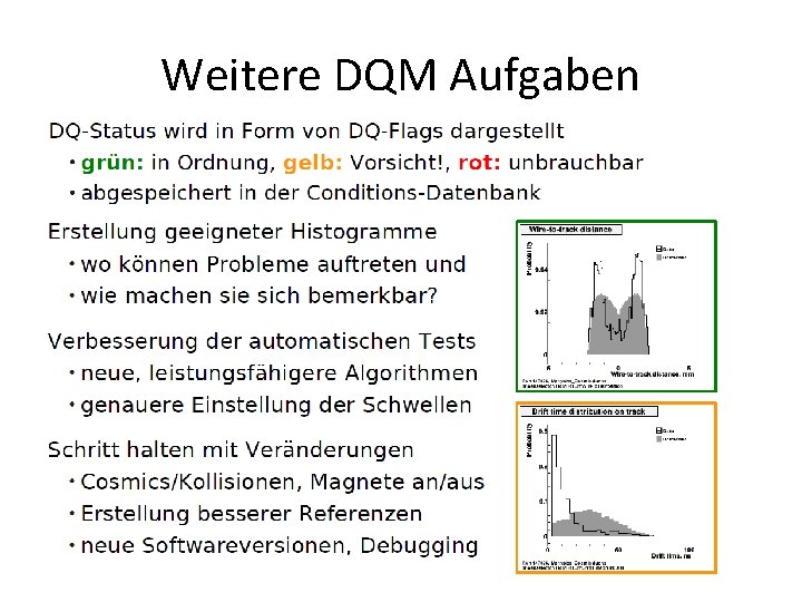 Weitere DQM Aufgaben 