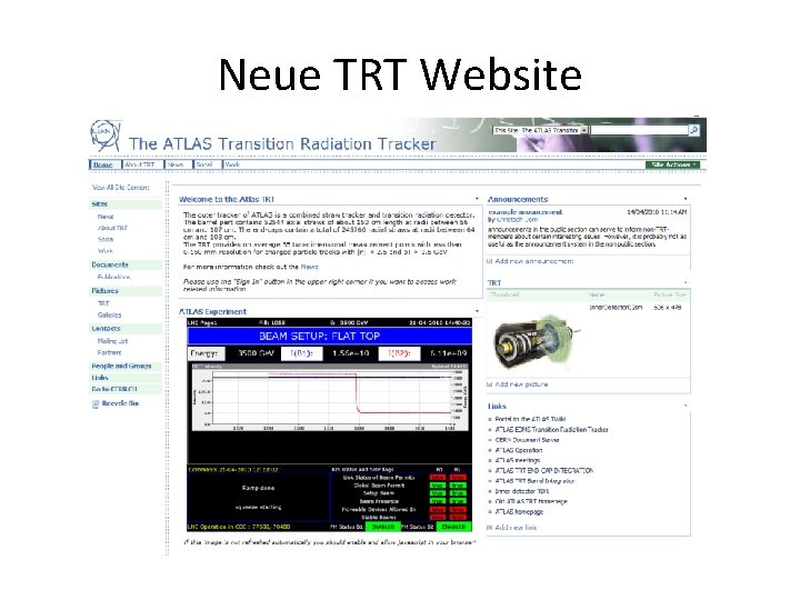 Neue TRT Website 