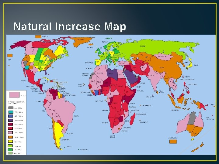 Natural Increase Map 