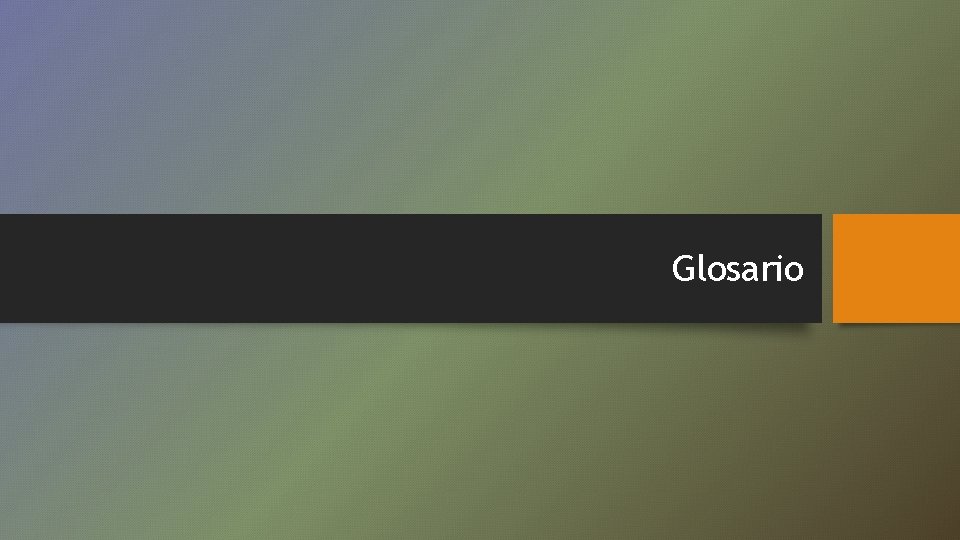 Glosario 