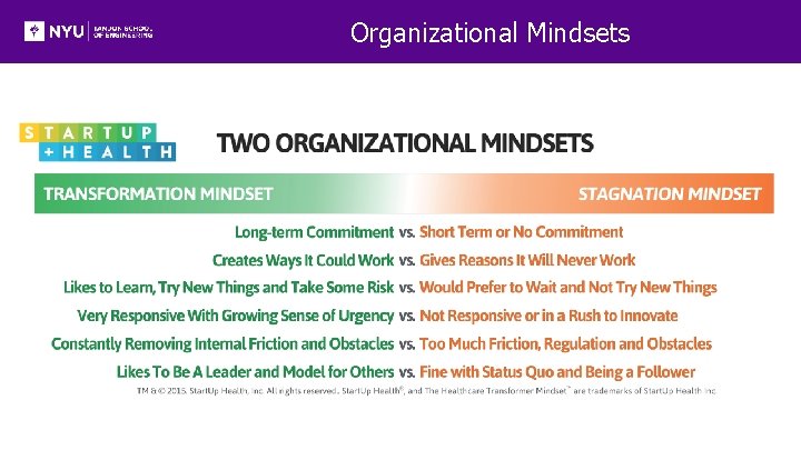 Organizational Mindsets 