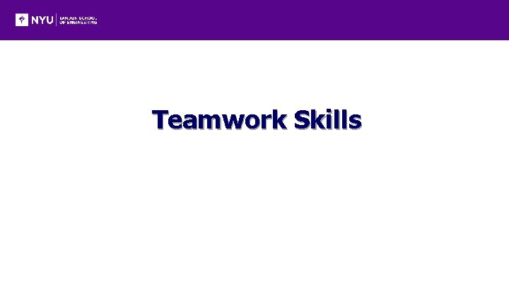 Teamwork Skills 