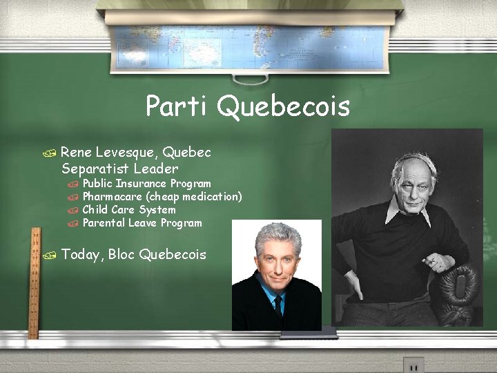 Parti Quebecois / Rene Levesque, Quebec Separatist Leader Public Insurance Program / Pharmacare (cheap