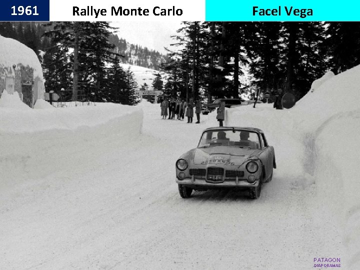 1961 Rallye Monte Carlo Facel Vega PATAGON DIAPORAMAS 