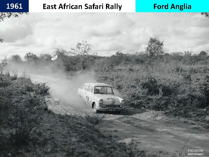 1961 East African Safari Rally Ford Anglia PATAGON DIAPORAMAS 