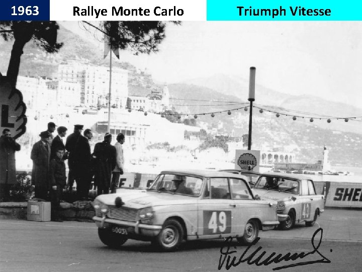 1963 Rallye Monte Carlo Triumph Vitesse 