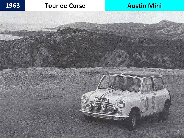 1963 Tour de Corse Austin Mini 