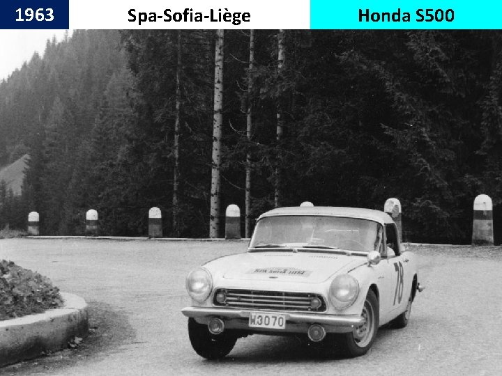 1963 Spa-Sofia-Liège Honda S 500 