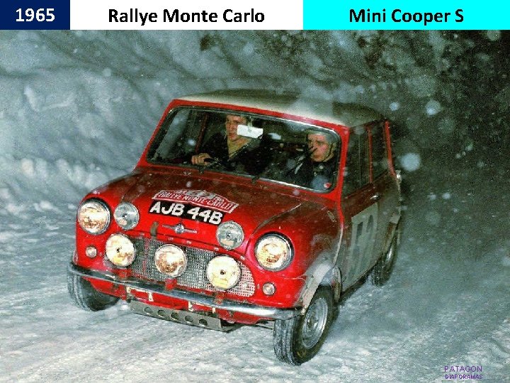 1965 Rallye Monte Carlo Mini Cooper S PATAGON DIAPORAMAS 