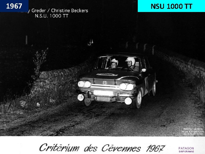 1967 NSU 1000 TT PATAGON DIAPORAMAS 